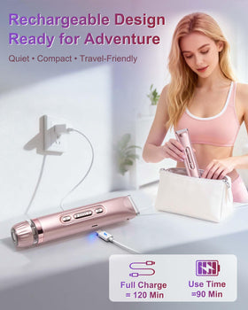 VEGITERIA Flat head for body areas ensuring smooth trims.