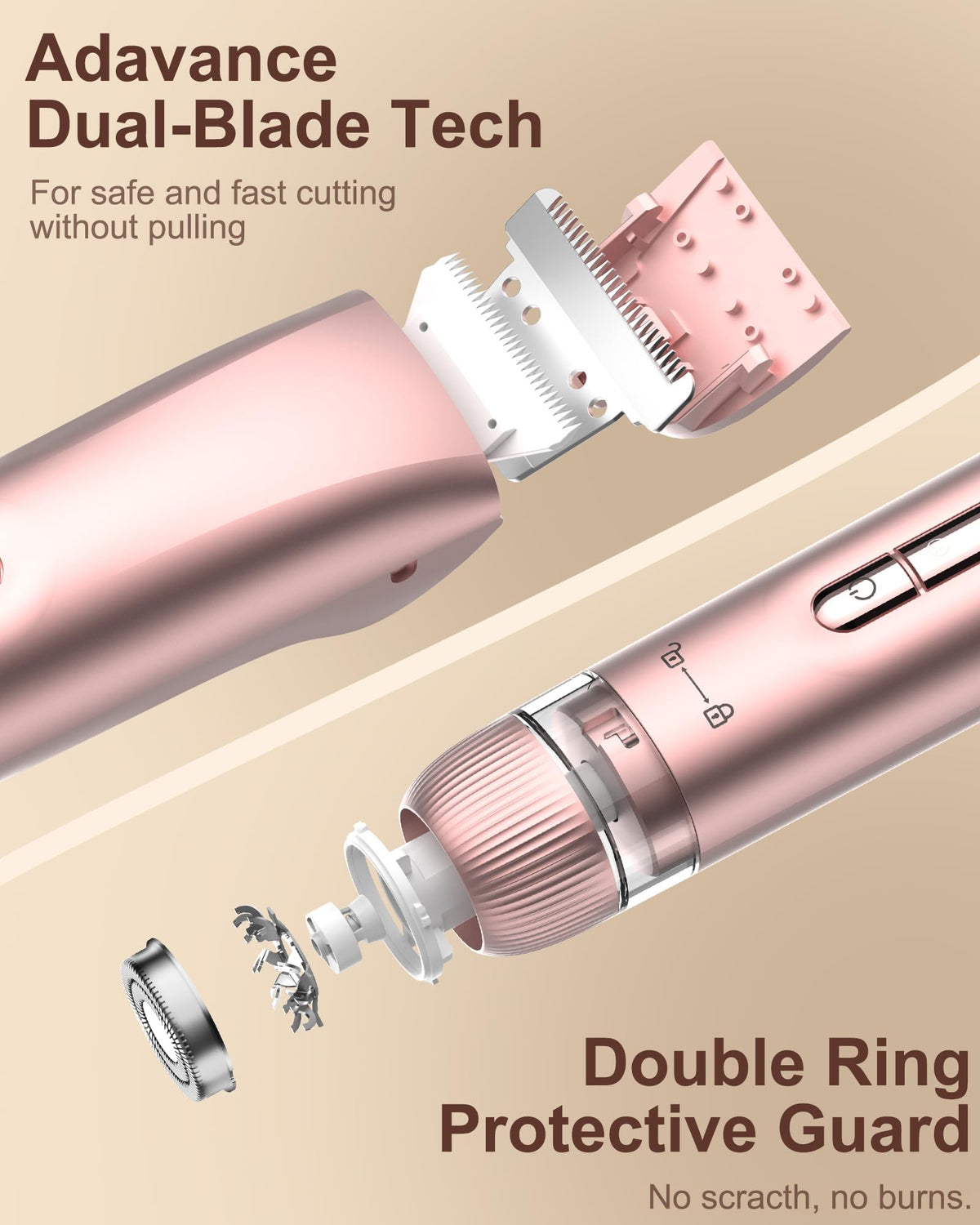 VEGITERIA USB rechargeable design for convenient on-the-go grooming.