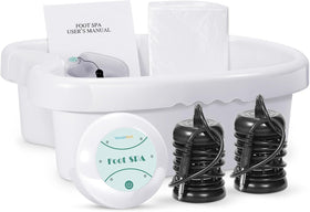 Veicomtech Ionic Foot Bath green front view for home spa relaxation sessions
