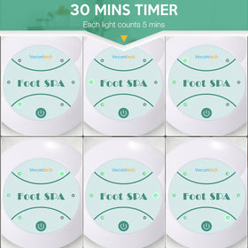 Veicomtech Ionic Foot Bath one touch start controls for easy use