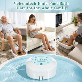 Veicomtech portable detox bath with tub not included, ideal for versatile placement.