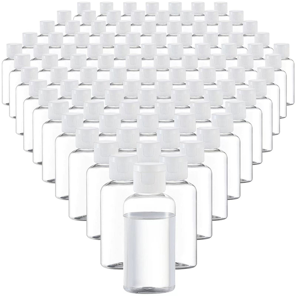 VEIDIA travel bottles with flip cap for mess-free on-the-go refills.