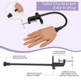Veikmv 360-degree clamp stand for hands-free detailed nail art
