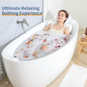 VEILS bath pillow with 160 anti-slip suction cups for stability