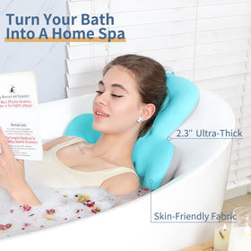 VEILS bath cushion with 160 suction cups stays securely in place