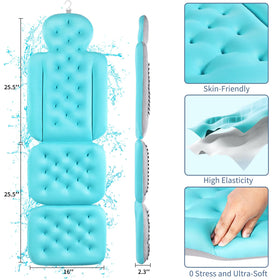 VEILS bath pillow with laundry bag for easy post-use care