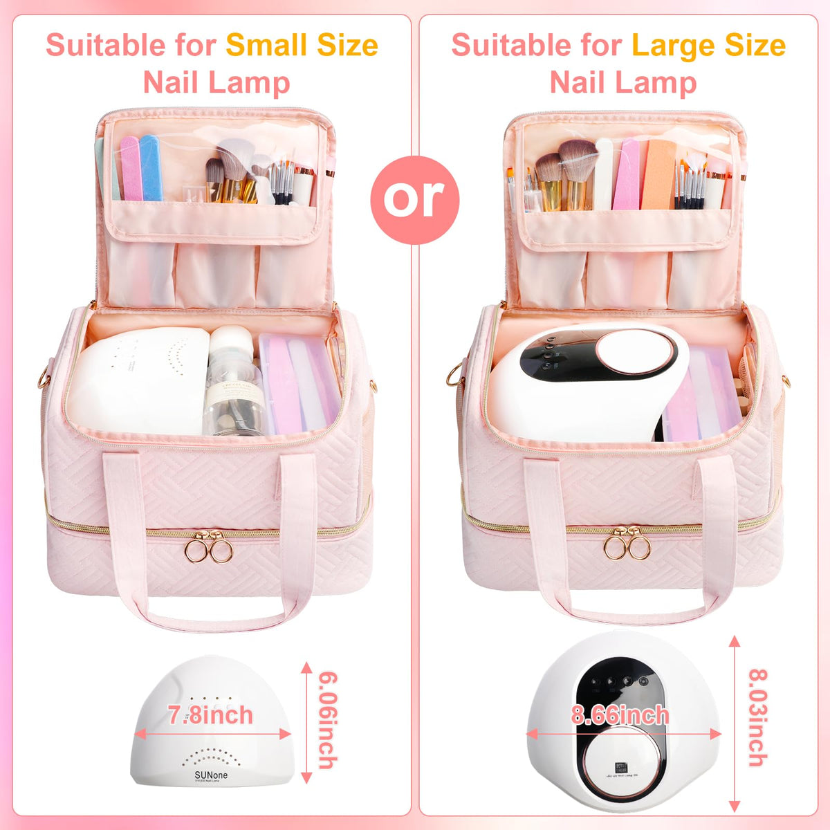 Veirdro gift-ready-nail-polish-organizer-pink ideal for gifting.