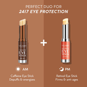 VELAMO ADVANCED caffeine eye stick two sticks included for value