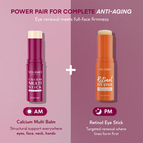 VELAMO ADVANCED Calcium Multi Balm Stick bakuchiol and collagen for skin resilience.