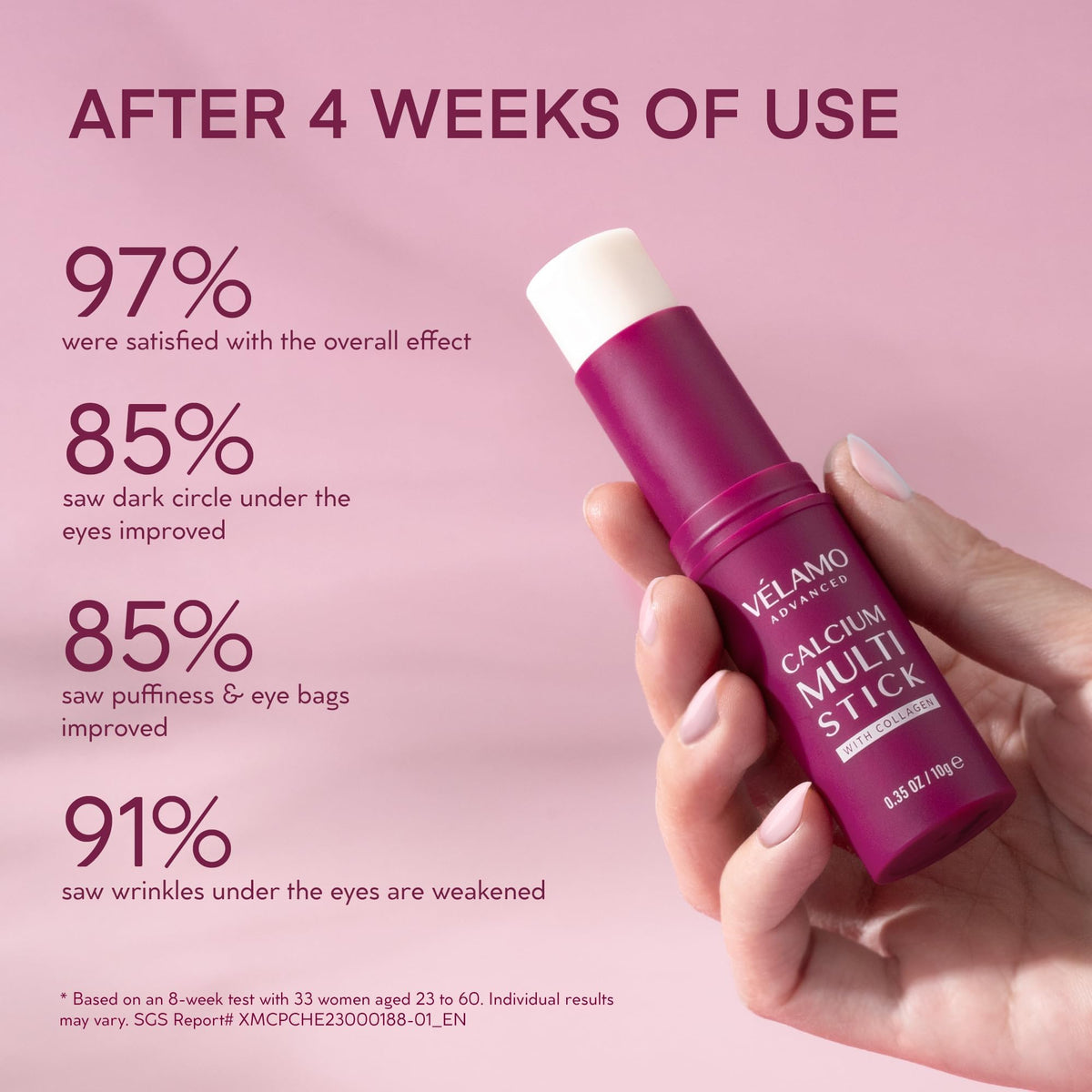VELAMO ADVANCED travel-size pack highlights portability for on-the-go skincare.