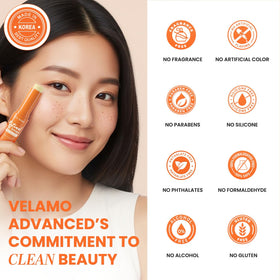 Under-eye area appears brighter after application of the balm.