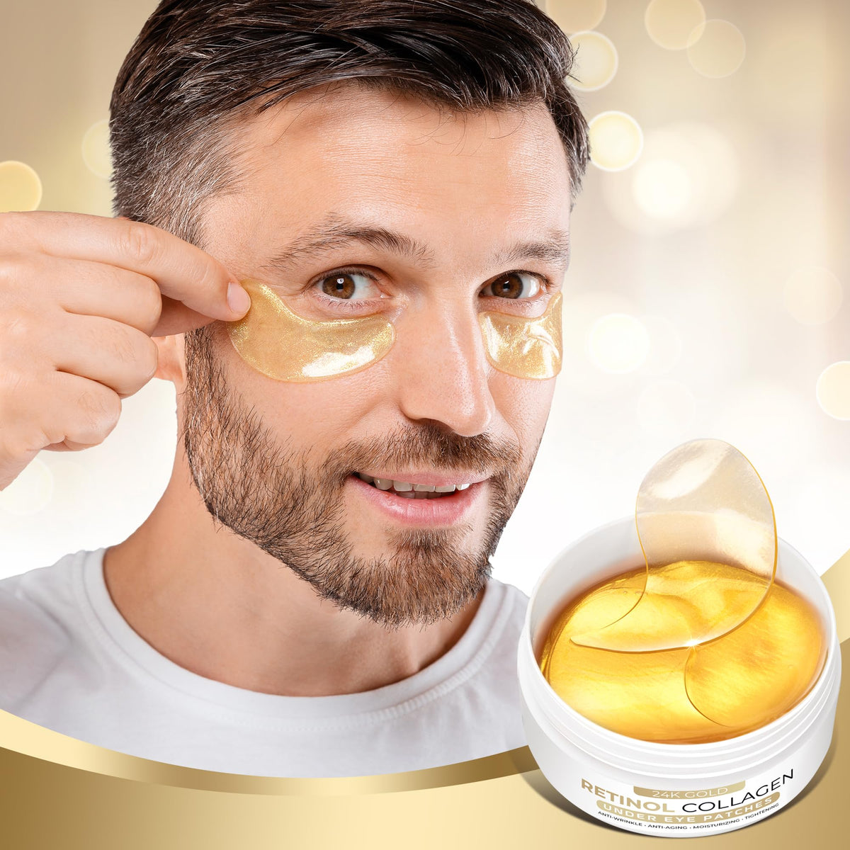 VELAMO ADVANCED Under Eye Bags Treatment patches may reduce the appearance of bags.