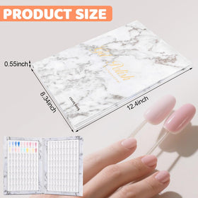 Velarionna 240-blank nail tips for creating custom swatches and designs.