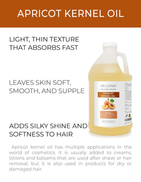 Velona Apricot Kernel Oil texture — easily absorbed for daily skin and hair moisture.