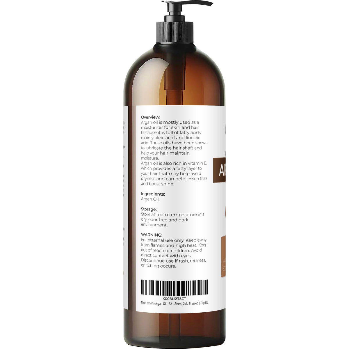 Closeup of Velona Argan Oil pour for smooth application