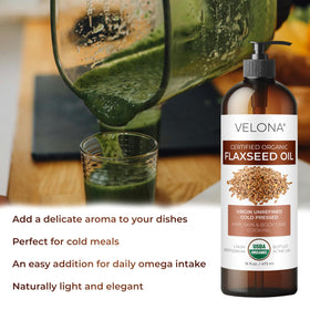 Condition dry cuticles and nails with Velona flaxseed oil for nourished appearance