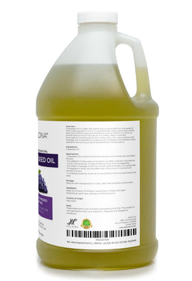 Velona Grapeseed Oil 64oz pour demonstrates a silky texture for blends