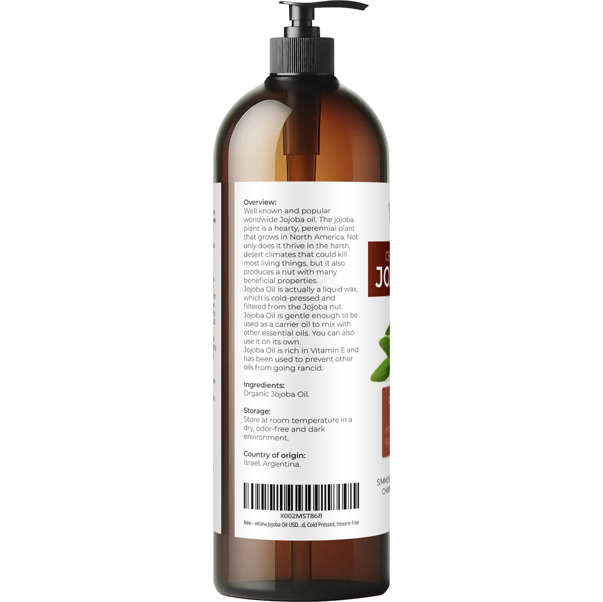Velona Jojoba Oil pour demonstrates easy, mess-free use in daily routines.