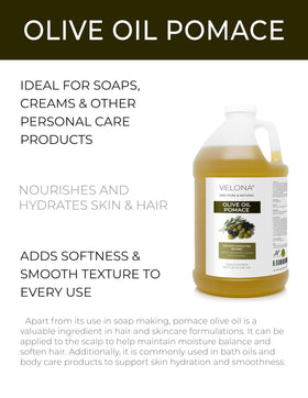 Velona Olive Pomace Oil pour close-up showing easy dispensing.