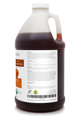 Velona Pumpkin Seed Oil pour highlights smooth texture for versatile finishing.