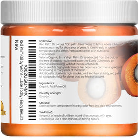 Velona red palm oil color rich orange hue appealing in recipes