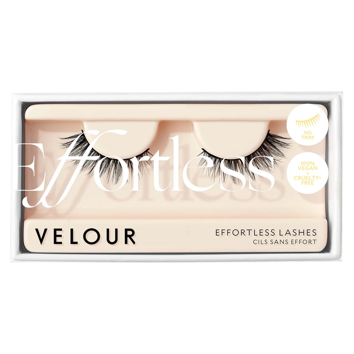 Velour Effortless Lashes close-up for a natural everyday look