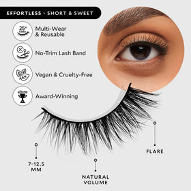 Velour Effortless Lashes round fluffy style for a doe-eyed look