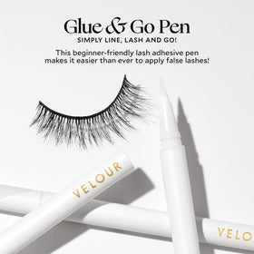 Velour Glue & Go Pen beginner-friendly design for easy lashes