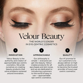 Velour Lash Clean vegan-symbol detail signals ethical, cruelty-free cleansing option