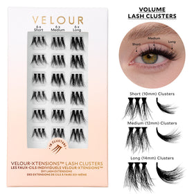 Velour-Xtensions on-eye look demonstrating balanced lash line