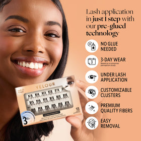 VELOUR Velour-Xtensions apply in seconds for effortless daily enhancement.