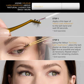 Velour Xtensions handmade lashes support reusable applications for multiple looks.