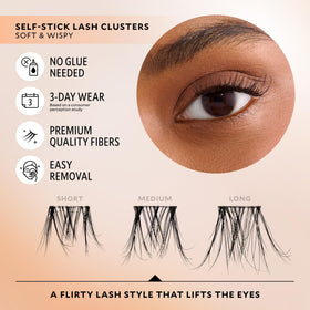 VELOUR Velour-Xtensions soft fibers close-up, creating a natural lash-line blend.