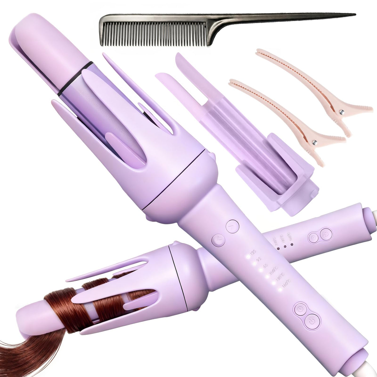 VELOZ professional automatic curling iron with 1-inch barrel for defined curls