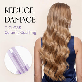 VELOZ curling iron with cool-touch design and anti-tangle sensor for safety