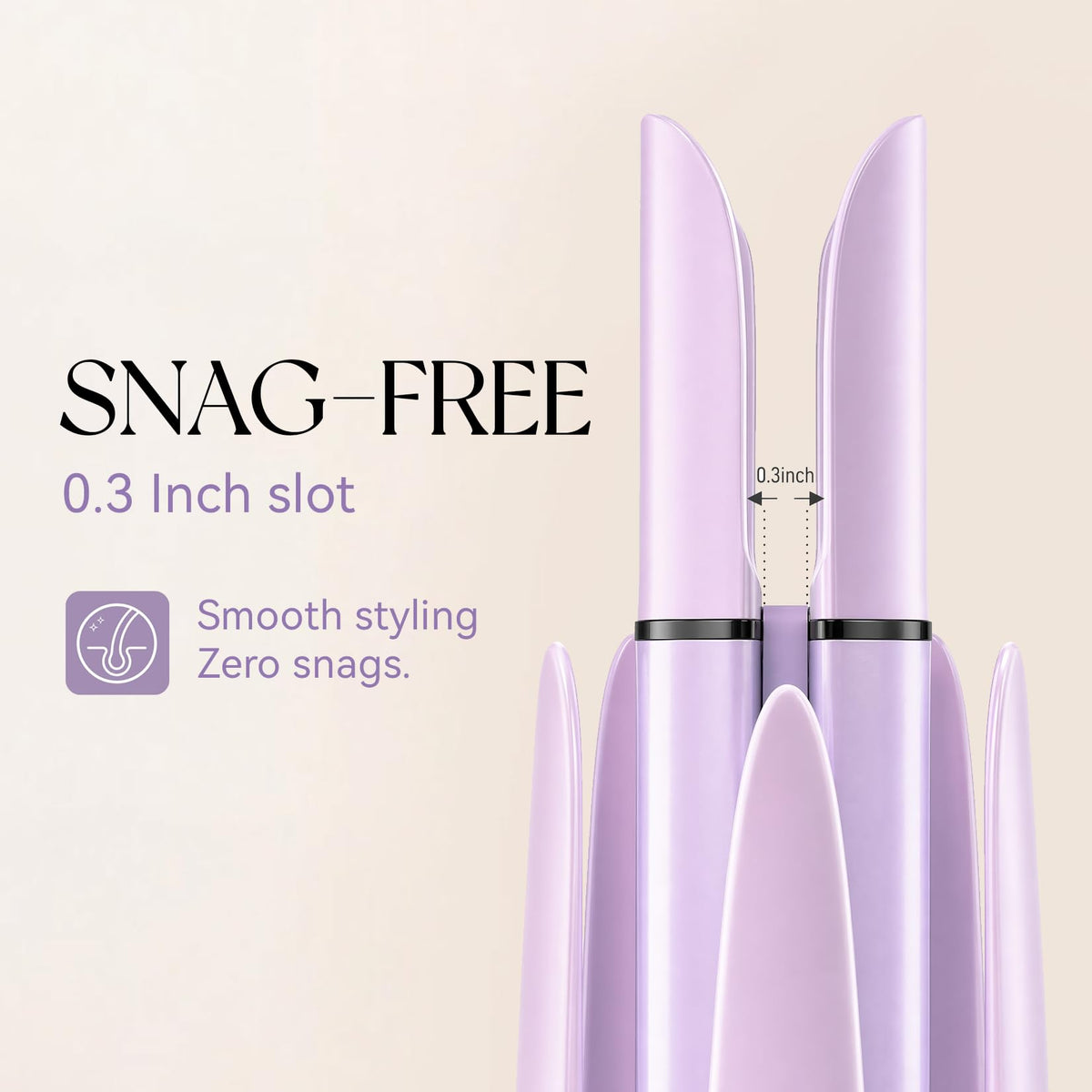 VELOZ dual-voltage curling iron for travel-ready styling anywhere