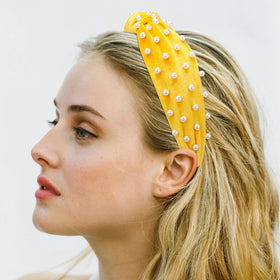 VELSCRUN knotted-headband flower-pattern adds feminine charm