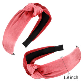 VELSCRUN knotted headbands bohemian-pattern — boho vibe elevates festival-ready ensembles.
