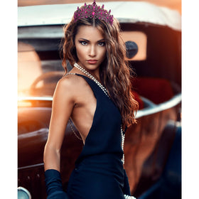 VELSCRUN tiara suited for weddings and parties with timeless shine