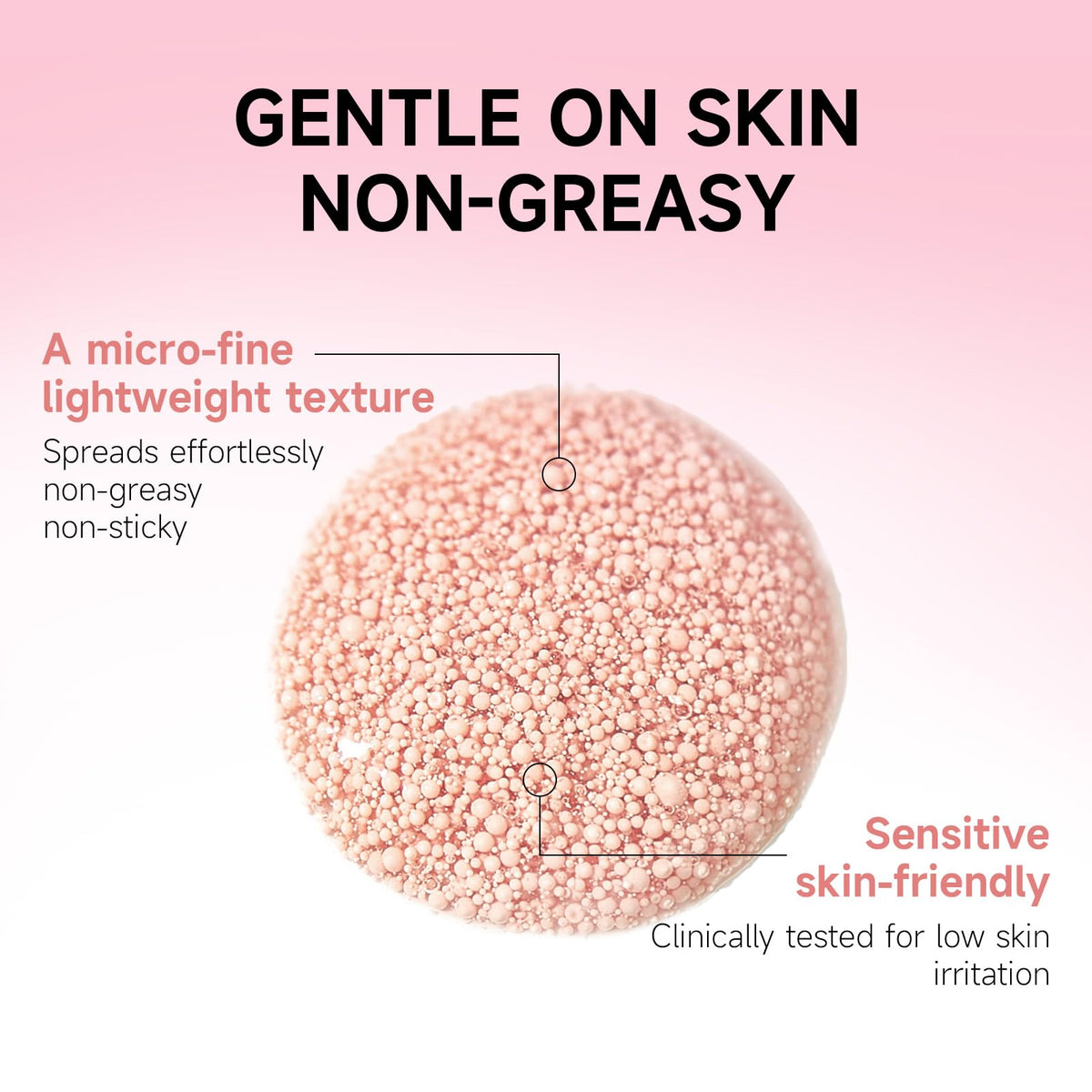 Face application shot demonstrates smooth, non-greasy feel and brightening potential.