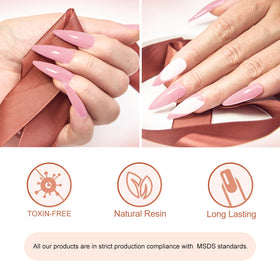 VENALISA jelly pink builder gel consistency closeup for smooth nail application and durability
