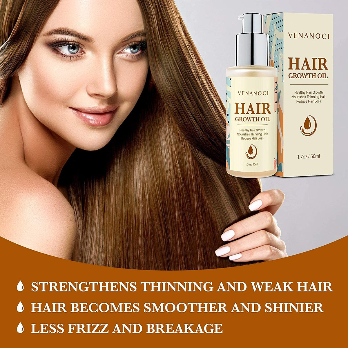 Venanoci oil being massaged into the scalp for nourishment