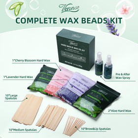 Vennco aloe vera wax beads for full-body waxing offer soothing, skin-friendly results