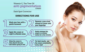 VENSIA Anti Pigmentation Cream shown in a daily skincare routine.