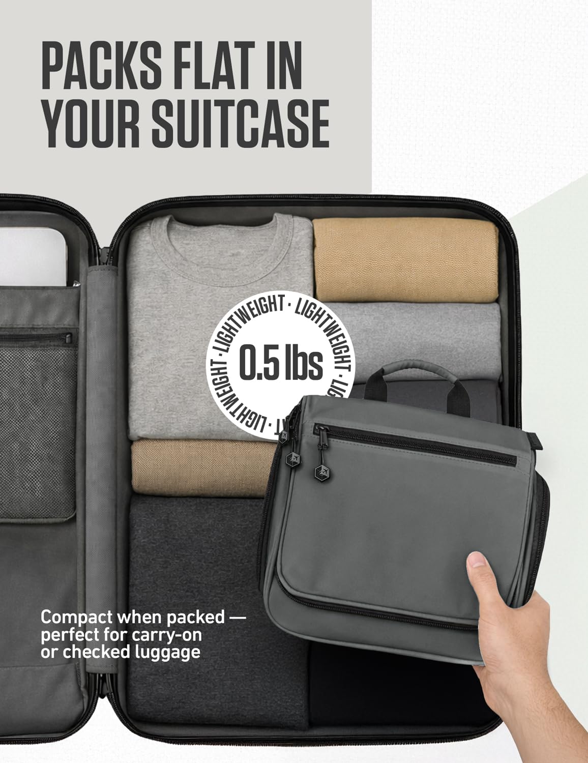 VENTURE 4TH roomy interior with multifunction pockets for compact packing