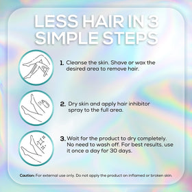 VENUS VISAGE Hair Inhibitor underarm-use reduces friction and irritation.