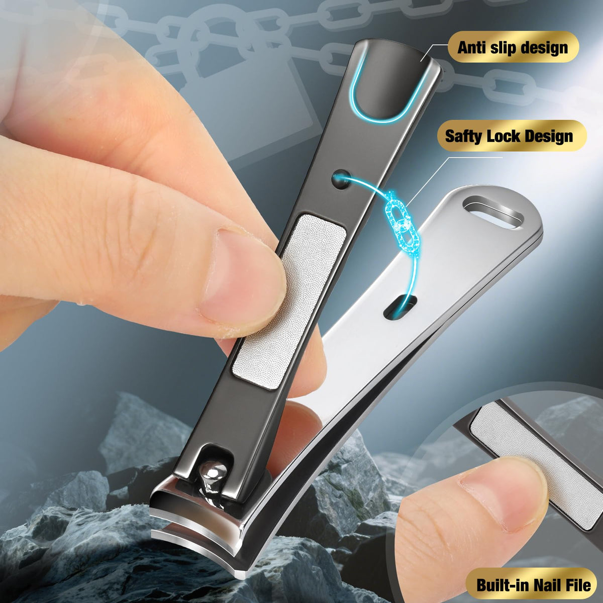 Vepkuso heavy-duty nail file for smoothing edges after trimming