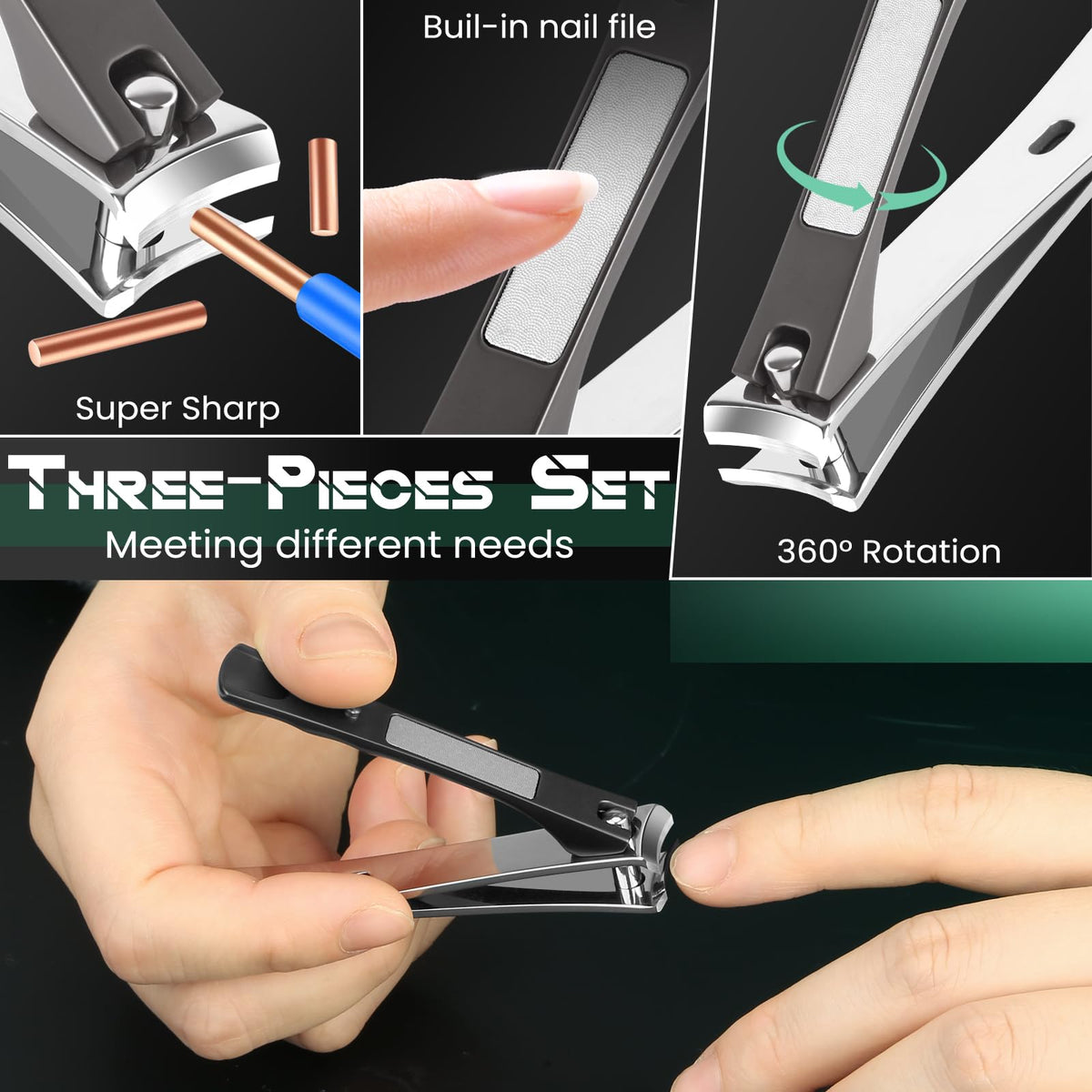 Vepkuso non-slip ergonomic grips for secure control, even wet hands