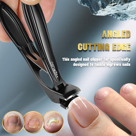 Vepkuso standard fingernail clipper with integrated file for quick touch-ups