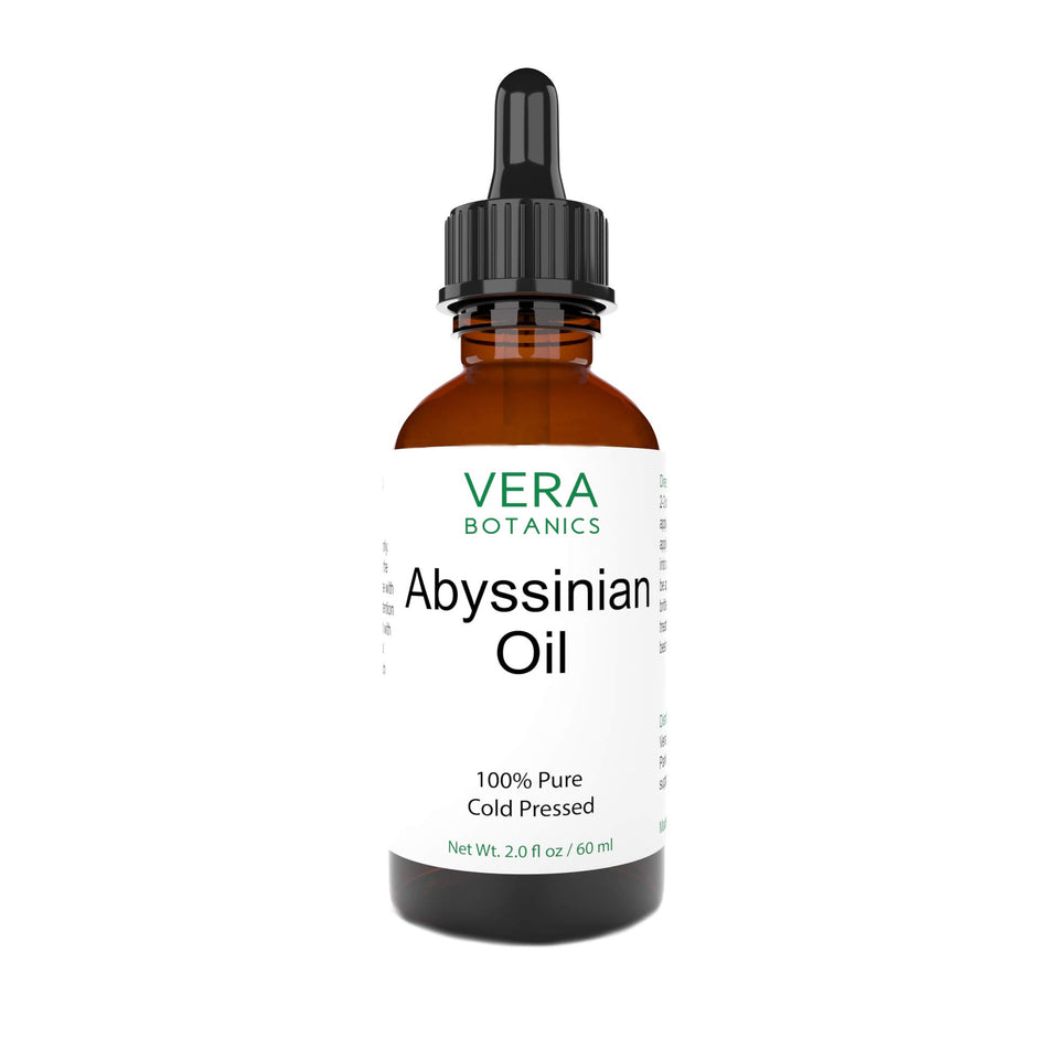 Vera Botanics Abyssinian Oil bottle for facial skincare.